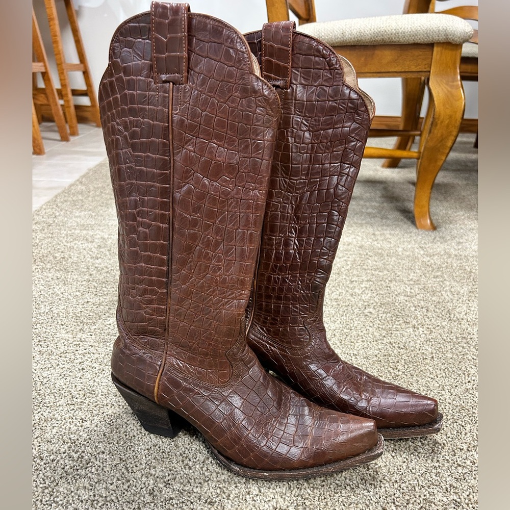 Idyllwind Crocodile Pattern Cowboy Boots